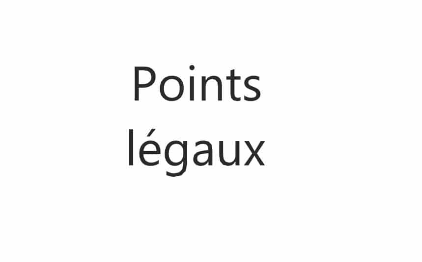 IMG - Points légaux